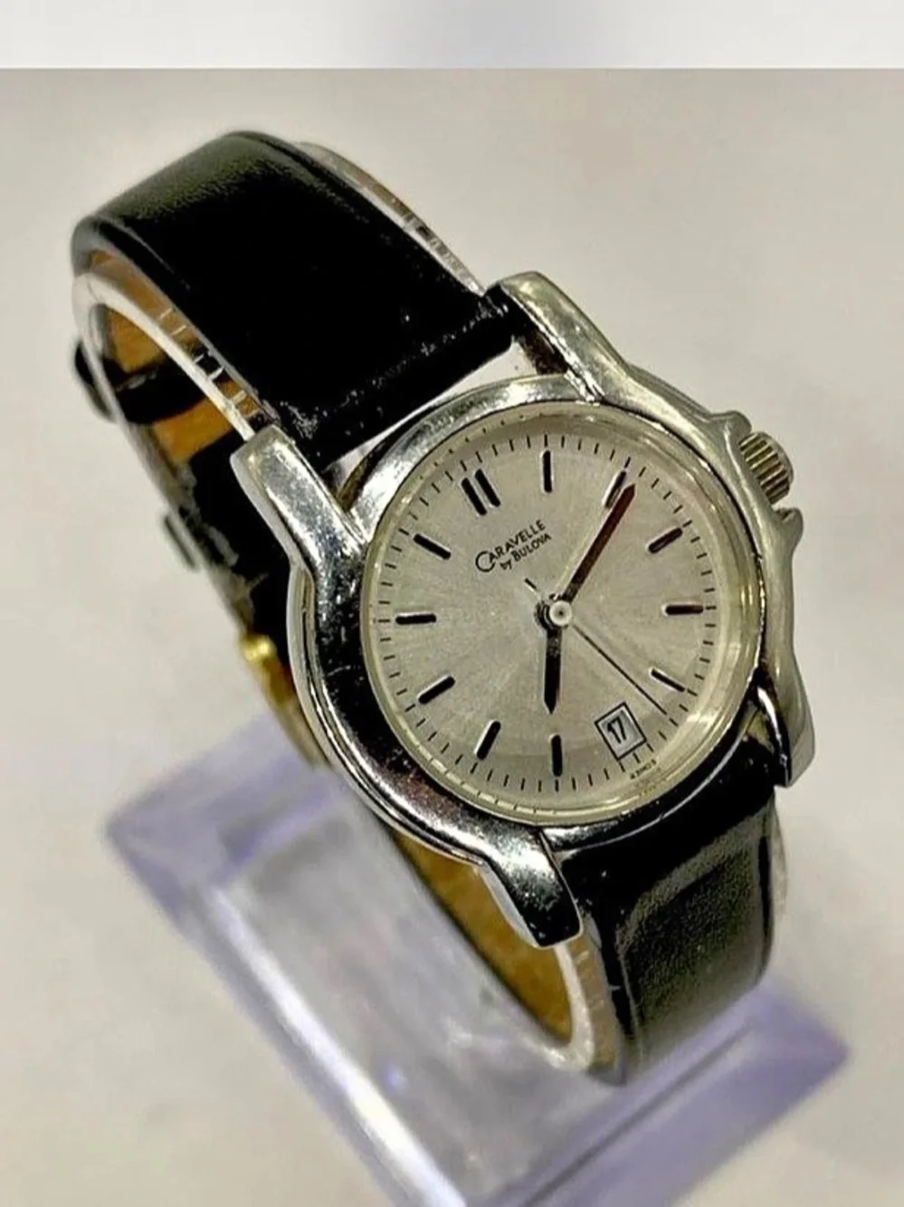 *** Caravelle “ by Bulova Analog Watch Black *^* Silverwear *^*